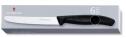 Victorinox Swiss Classic Tafelmesser Standard mit Wellenschliff, 11 cm, schwarz, 6-teilig