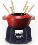 Le Creuset Fondue Set aus Gusseisen