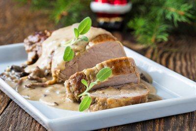 Schwein_mit_Pilzsauce