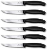 Victorinox Swiss Classic Steakmesser-Set, 11 cm, schwarz, 6-teilig