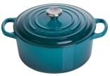 Le Creuset Bräter Signature rund in deep teal