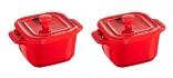 Staub XS-Mini Cocotte in kirschrot, 2er Set