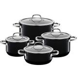 Silit Kochtopfset Passion Black, 4-teilig