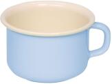 Riess Kaffeeschale aus Emaille in pastell-blau