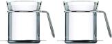 Mono Ellipse Teebecher mit Untertasse 2er Set