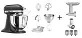 KitchenAid Küchenmaschine ARTISAN 175PS gusseisen schwarz Kochprofi-Set