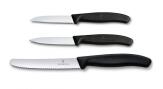 Victorinox Swiss Classic Gemüsemesser-Set, schwarz, 3-teilig