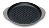 Le Creuset Grillplatte rund in flint