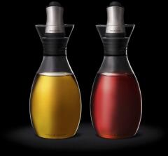 Cole & Mason Haverhill Öl- und Essig Fließkontroll Ausgießer mit Flasche Geschenkset, ungefüllt, 21 cm