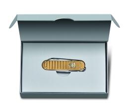 Victorinox Taschenmesser Classic Precious Alox in brass gold