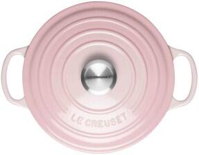 LeCreuset Bräter Signature rund in shell pink