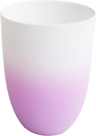ASA Vase/ Windlicht in flieder-weiß matt