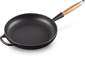 Le Creuset Bratpfanne Signature aus Gusseisen in schwarz