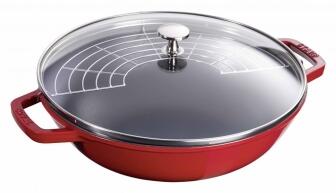 Staub Glasdeckel für Wok, 30 cm