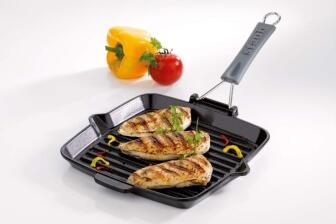 Staub Grillpfanne quadratisch aus Gusseisen