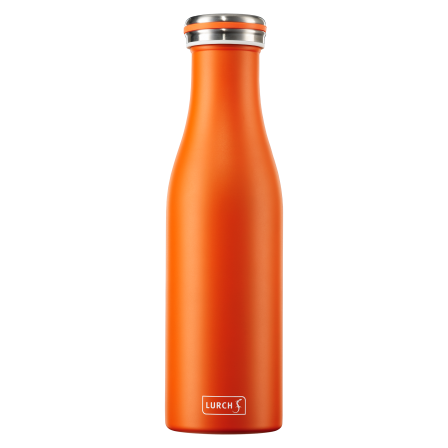 Lurch Isolier-Flasche Edelstahl orange