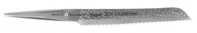 Chroma Type 301 Brotmesser P-06 mit Hammerschlag