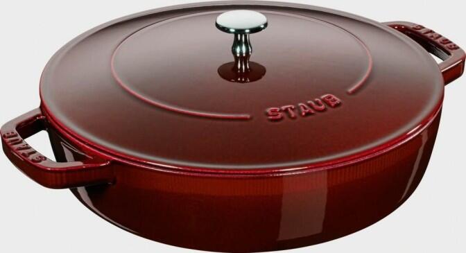 Staub Bräter mit Chistera Drop-Structure in grenadine