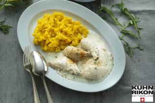 Poulet-Frikassee an Estragonsauce