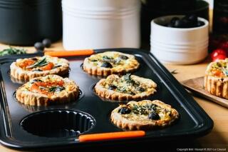 Tartelettes mit Ziegenkäse