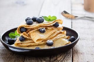 Crêpes mit Leinsamen