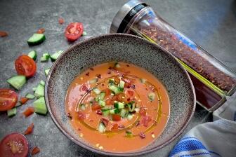 Vegane Gazpacho Suppe