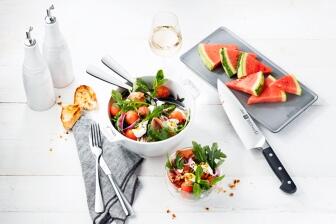 Wassermelonen-Salat mit Burrata