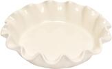 Emile Henry Pie Dish mit Wellenrand in ton