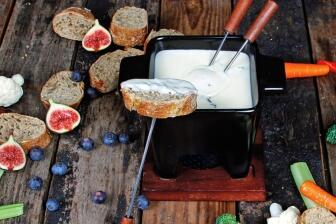 Ziegenkäse-Fondue