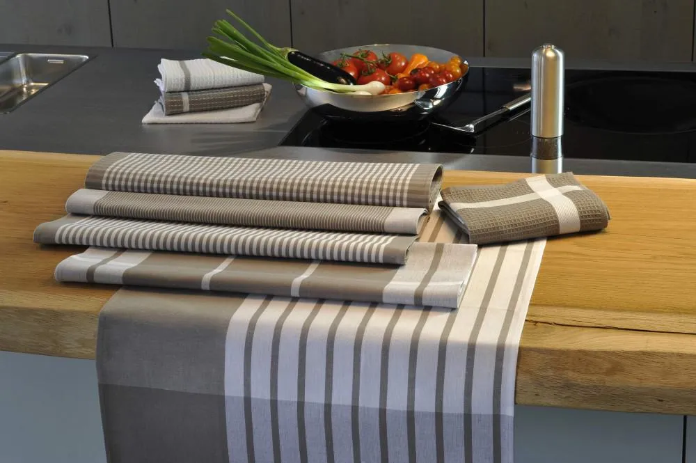 Geschirrtuch Classic Karo klein von Meyer-Mayor, grau