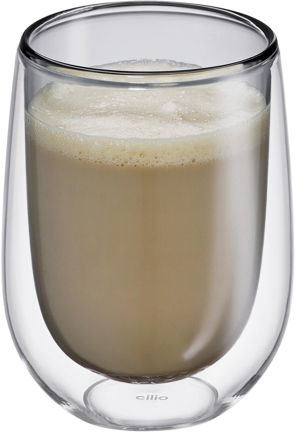 cilio Milchkaffee-Glas VERONA, grau