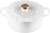 Le Creuset Bräter Signature Blume in white