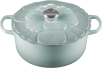 Le Creuset Bräter Signature Blume in sea salt