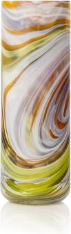 La Rochère Vase MAGNOLIA hoch Glasvase marmoriert grün braun weiß