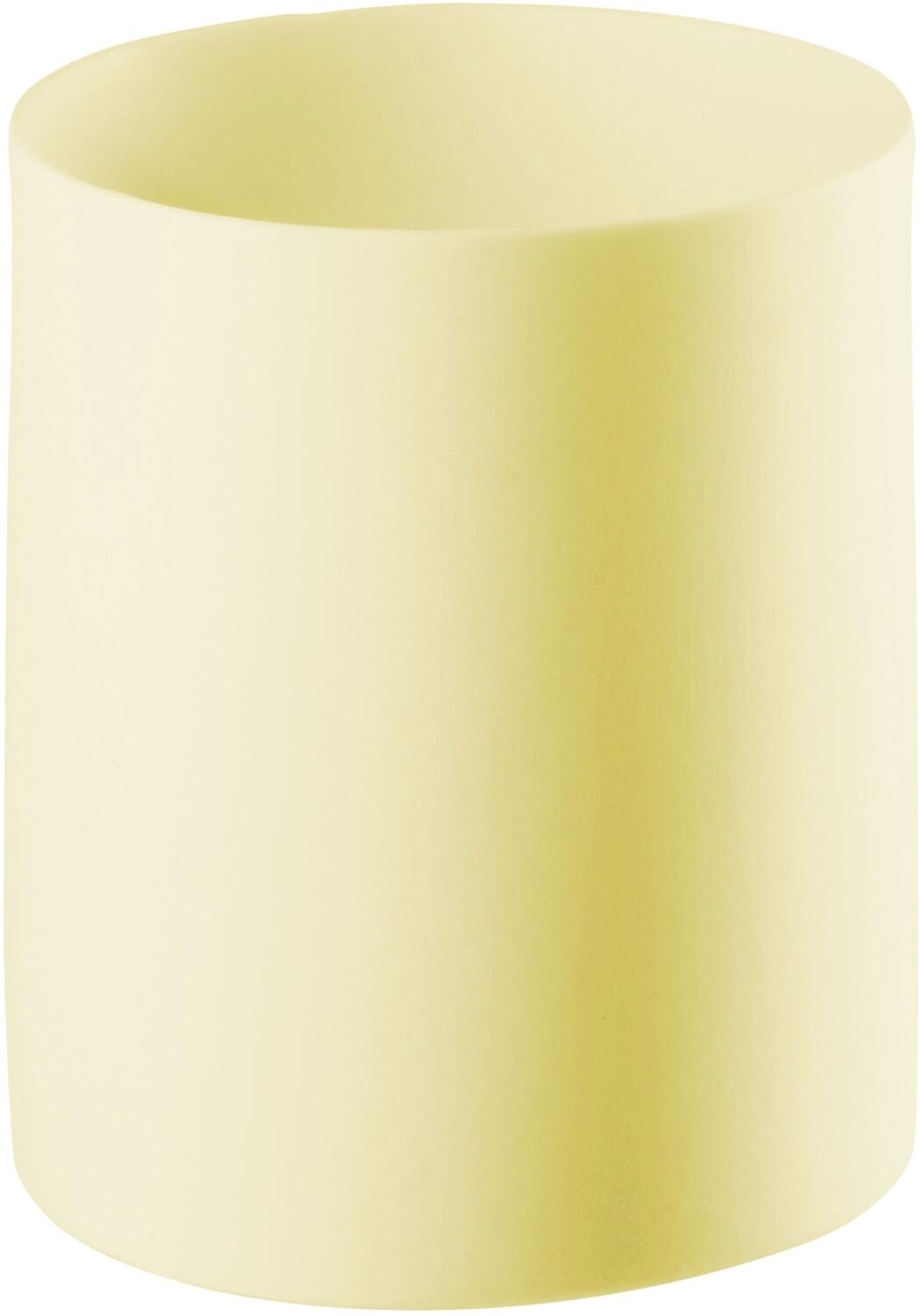 ASA Windlicht gelb zylindrisch aus Glas für Teelicht