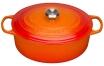 Le Creuset Bräter Signature oval, 40 cm (Gänsebräter) in ofenrot