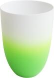 ASA Vase/ Windlicht in grün-weiß matt