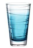 Leonardo Trinkglas VARIO STRUTTURA 280 ml blau, 6er-Set