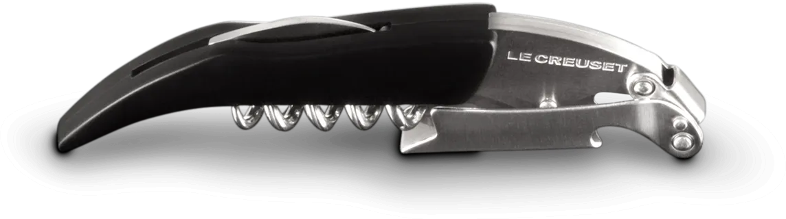 Le Creuset Screwpull Premium Kellnermesser in schwarz-matt