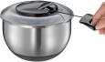 Küchenprofi Salatschleuder Turbo Edelstahl mit Seilzug und Deckel