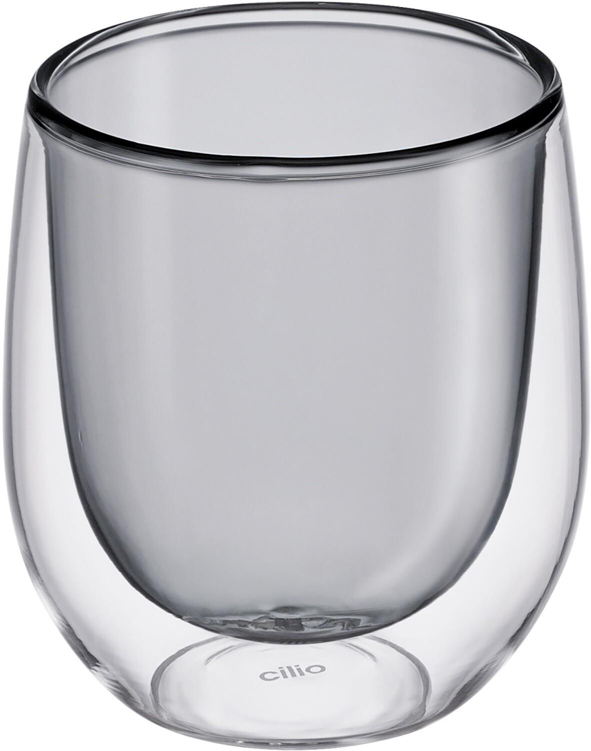 cilio Kaffee-Glas VERONA, grau