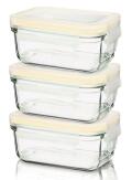 Glasslock Baby Meal Set rechteckig, 3 Teile