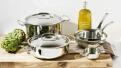 de Buyer Affinity Edelstahl-Bratpfanne mit Deckel im Set