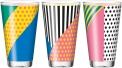 Leonardo BRERA Trinkglas 300 ml Design-Glas bunt gemustert