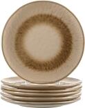 Leonardo Keramikteller MATERA 22,5 cm beige, 6er-Set