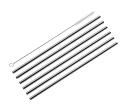 Cilio Trinkhalme Steel, 6er Set, gerade