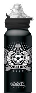 Eco Bottle Trinkflasche Victory 400 ml schwarz Fußballmotiv