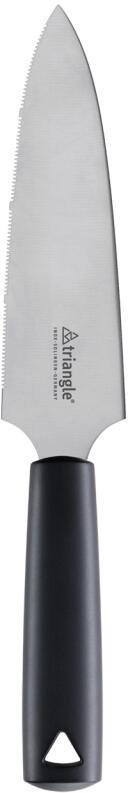 triangle Spirit Tortenmesser gezahnt 18 cm Edelstahlklinge schwarzer Griff
