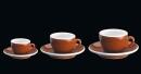 cilio Cappuccinotasse Roma marone mit Untertasse 3 Größen