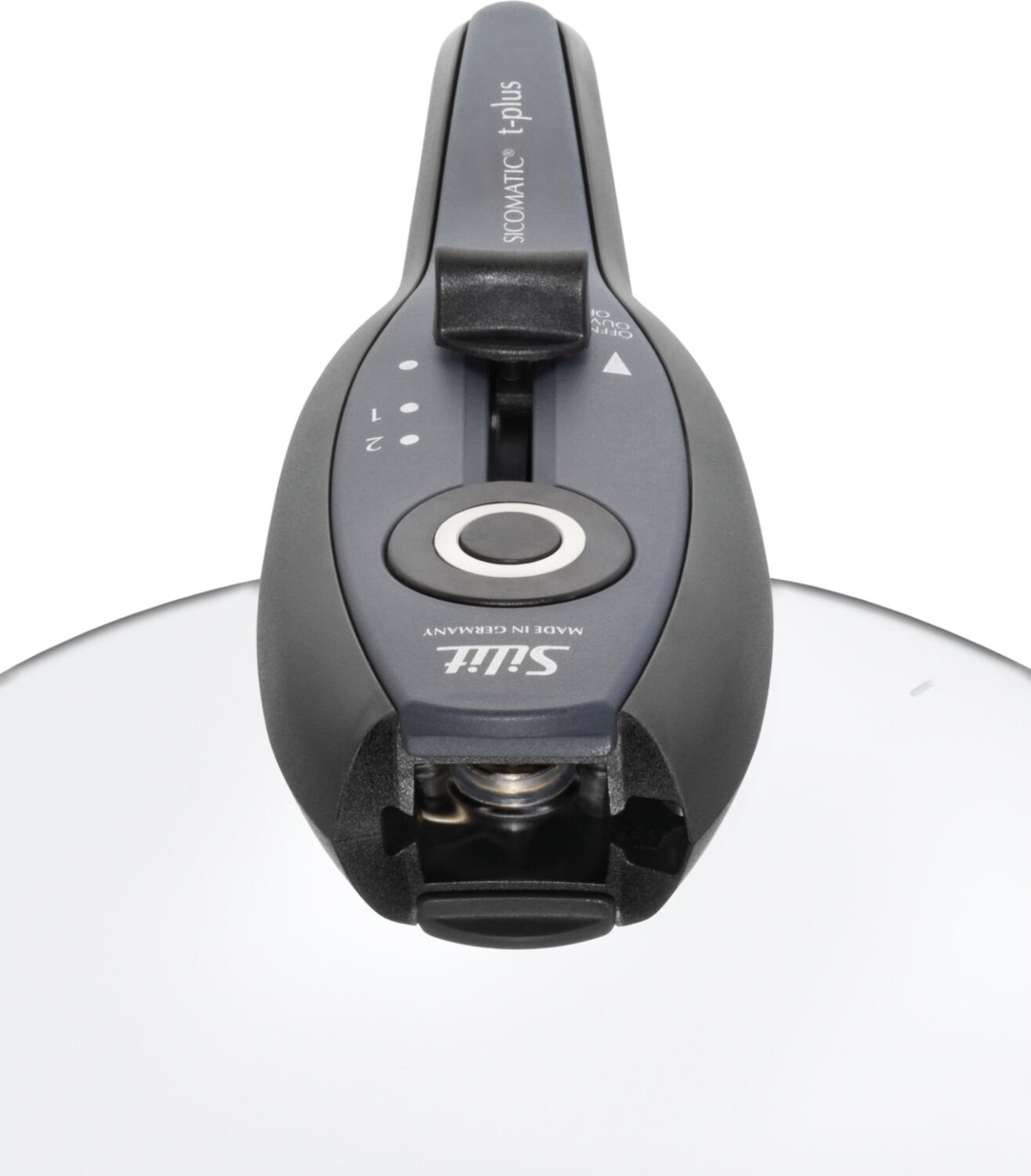 Silit Sicomatic t-plus Deckel 22 cm Schnellkochtopfdeckel schwarz